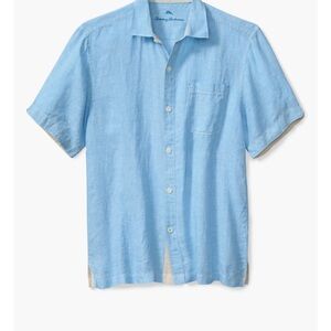 Tommy Bahama Paradise Breezer Short Sleeve Linen Button-Up Shirt XXL